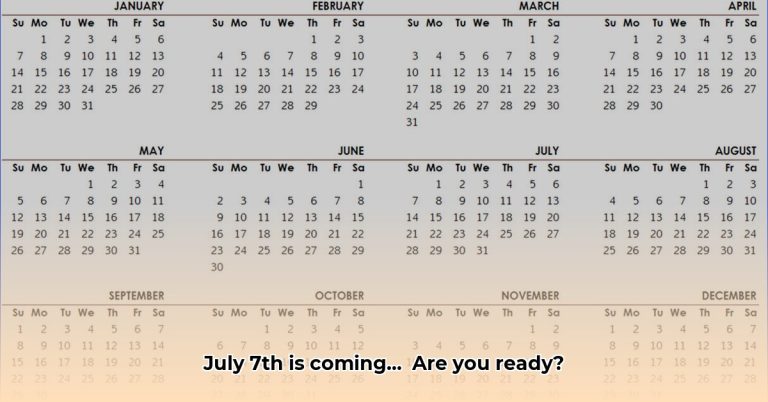 How Many Days Until July 7th? (Real-Time Countdown) - Lifestyle and