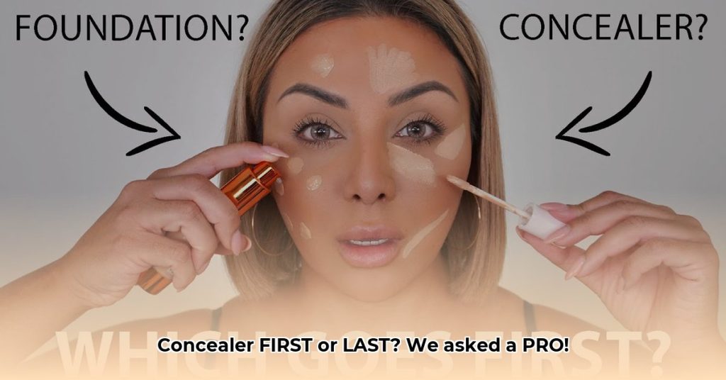 Concealer Before or After Foundation: The Makeup Artist's Guide